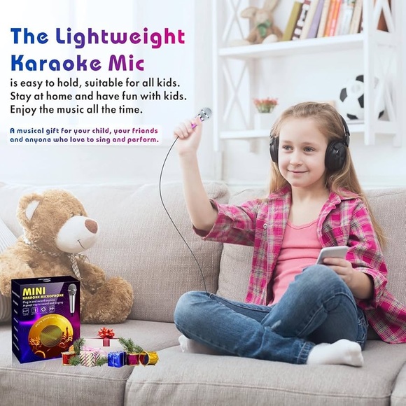 2 Pack Mini Phone Microphone for Recording, Singing, Karaoke Stereo Studio Mic - Picture 8 of 10